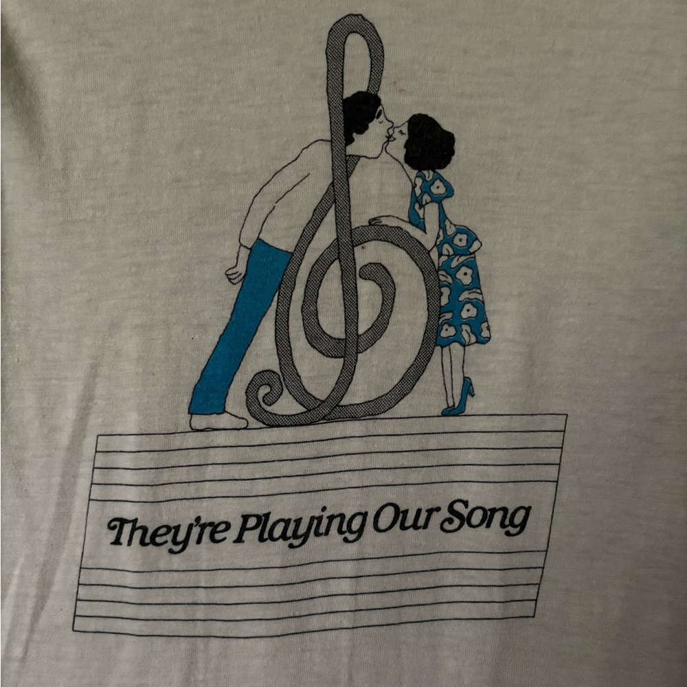Rare 1970s Ched brand Musical Tee